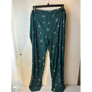 Soma xl pajama cool nights lounge pants rayon blend green rn#79984